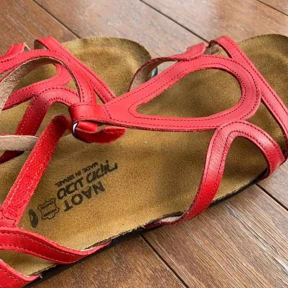 NAOT Red Sandals - Picture 3 of 3